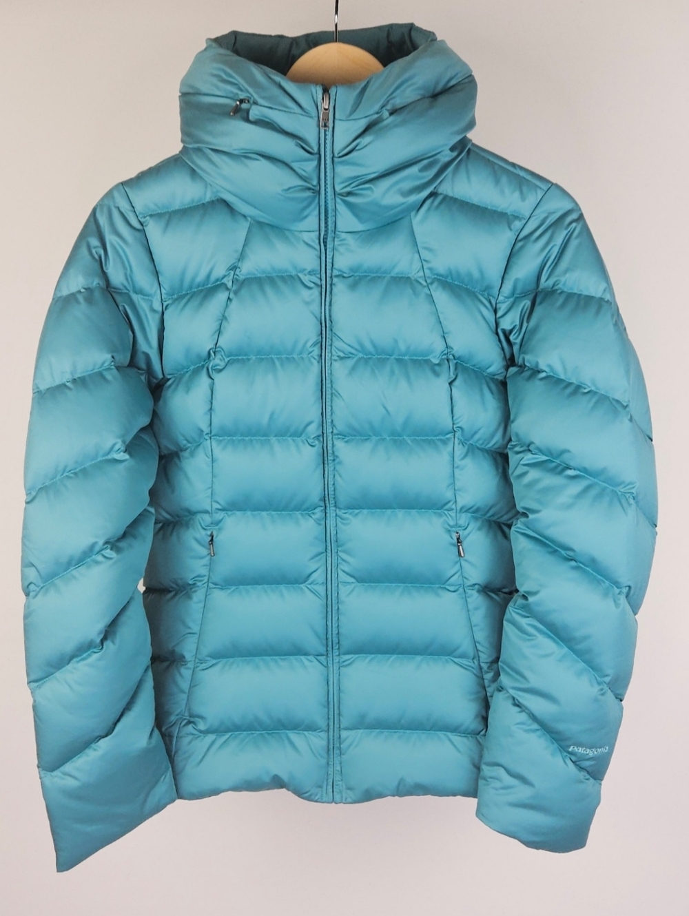 Patagonia Downtown Loft Down Jacket Blue Size Small Hooded Winter Coat